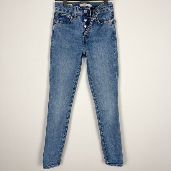 Levi's Denim - Levi's Jeans Womens 23 Blue Wedgie Straight Button Fly High Rise American Denim